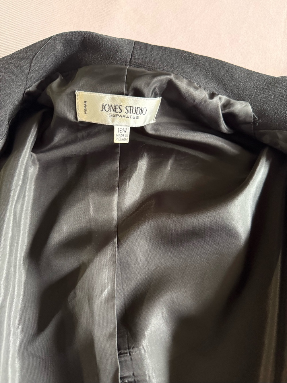 Jones Studio Black Women's Blazer Jacket - Picture 7 of 7
